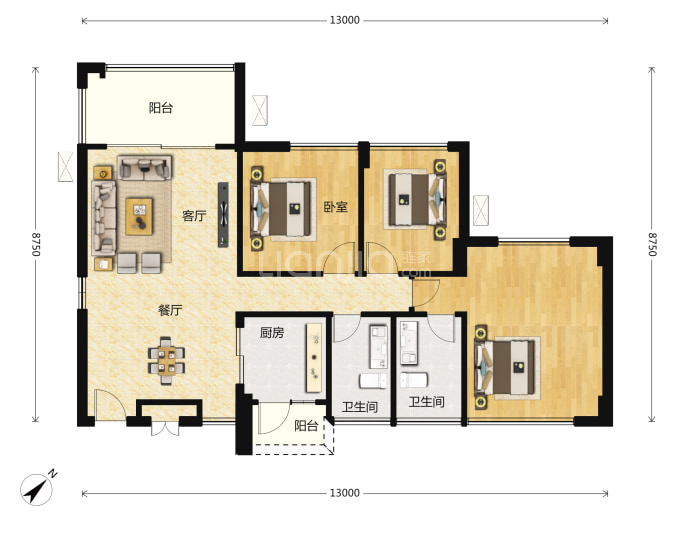 江山一品--建面 110m²