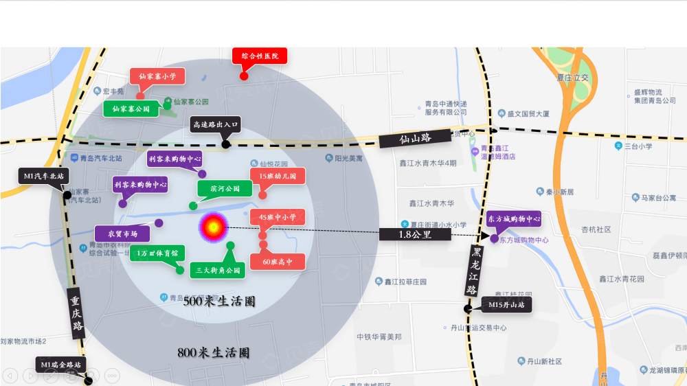 仙山花园小区配套