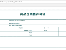 泰盈十里锦城预售许可证