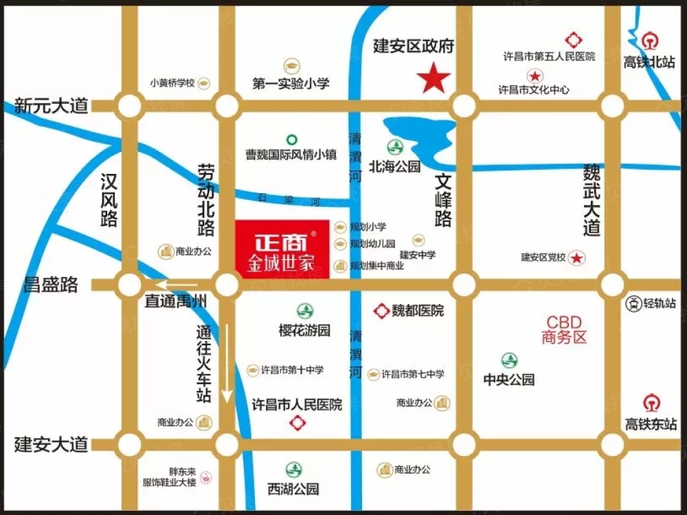 许昌正商金域世家区位