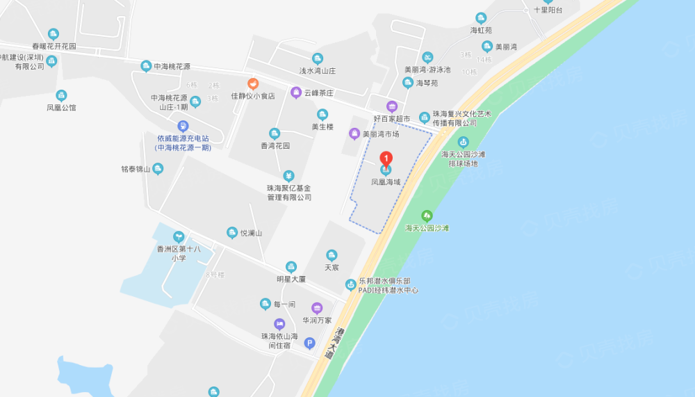 凤凰海域区位