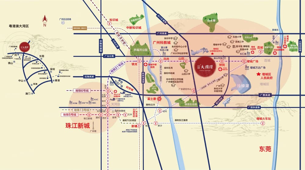 保利中海金地大国璟区位