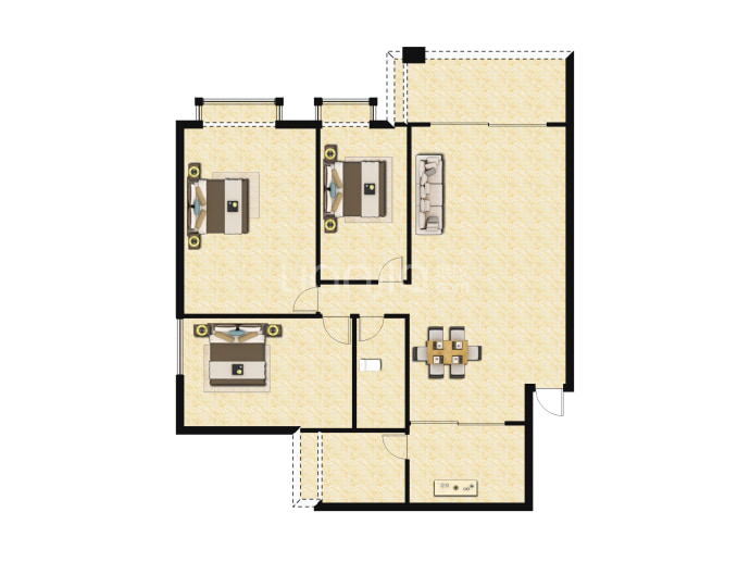 富雅都市华庭--建面 102.64m²