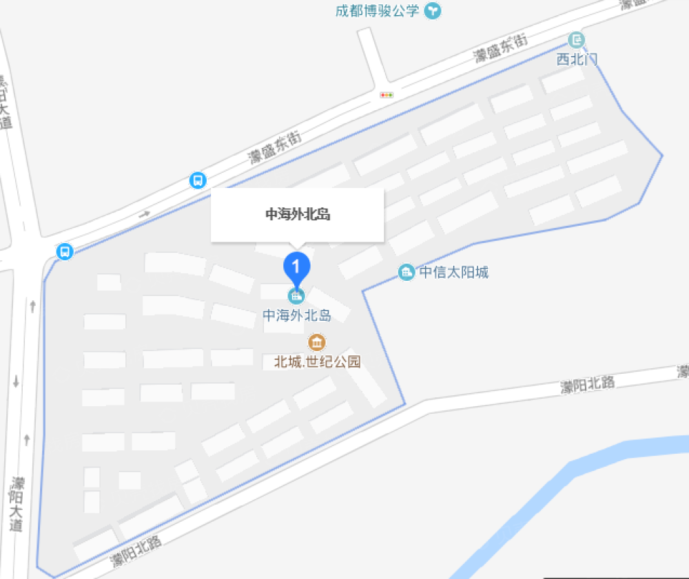 中海外北岛区位