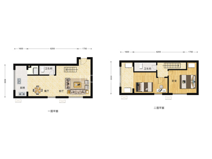 宝时SOHO公寓--建面 55m²