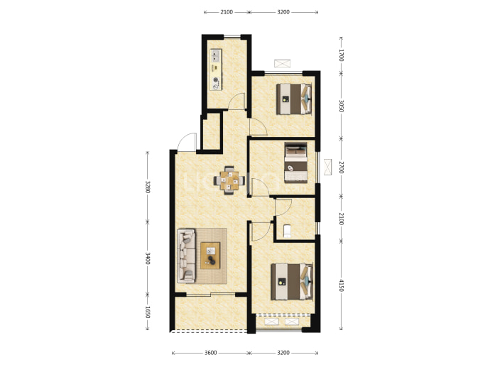 恒大海上威尼斯--建面 100m²