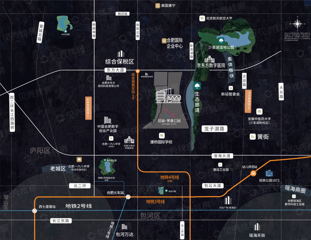 招商奥体公园区位