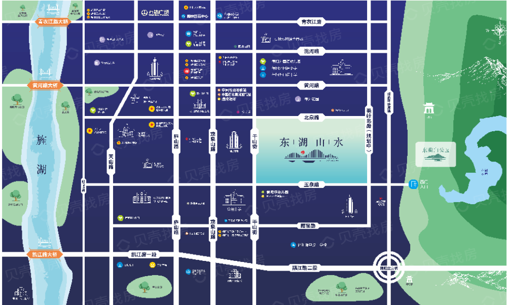 东湖山水区位
