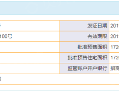 招商马尔贝拉预售许可证