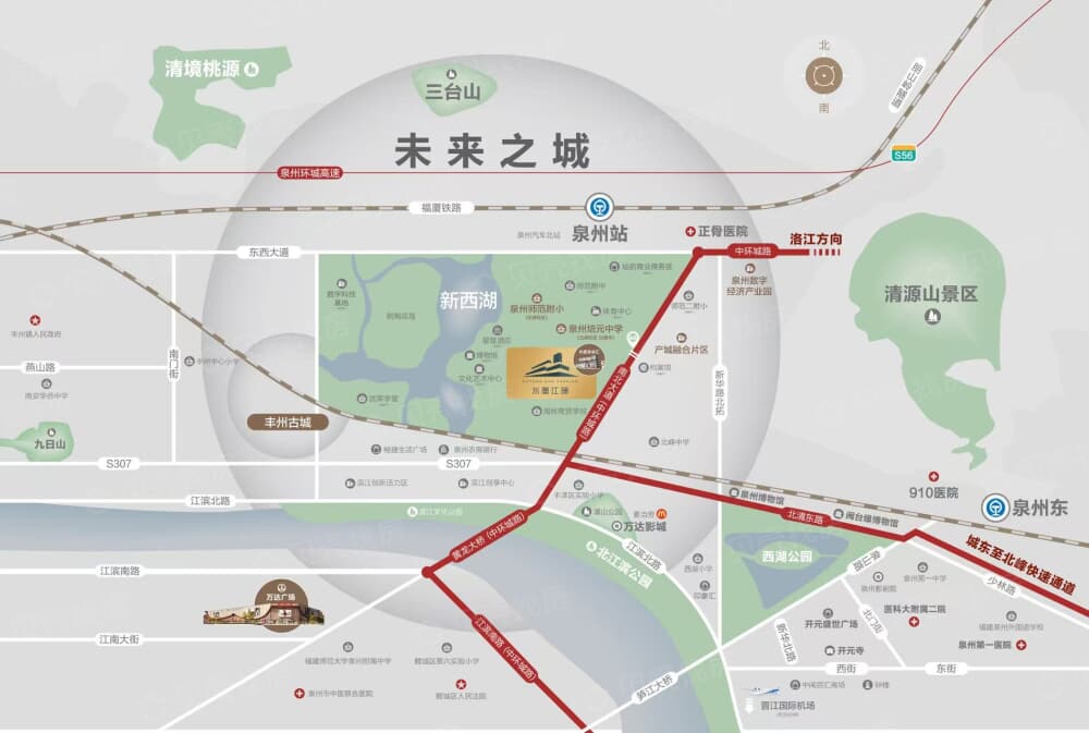 城建水墨江珊区位