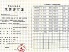 中欧青特滨湖国际预售许可证