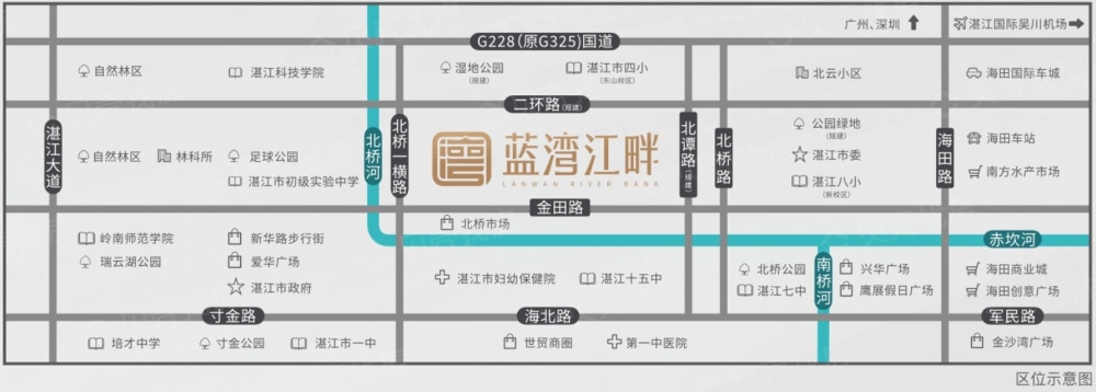 蓝湾江畔区位