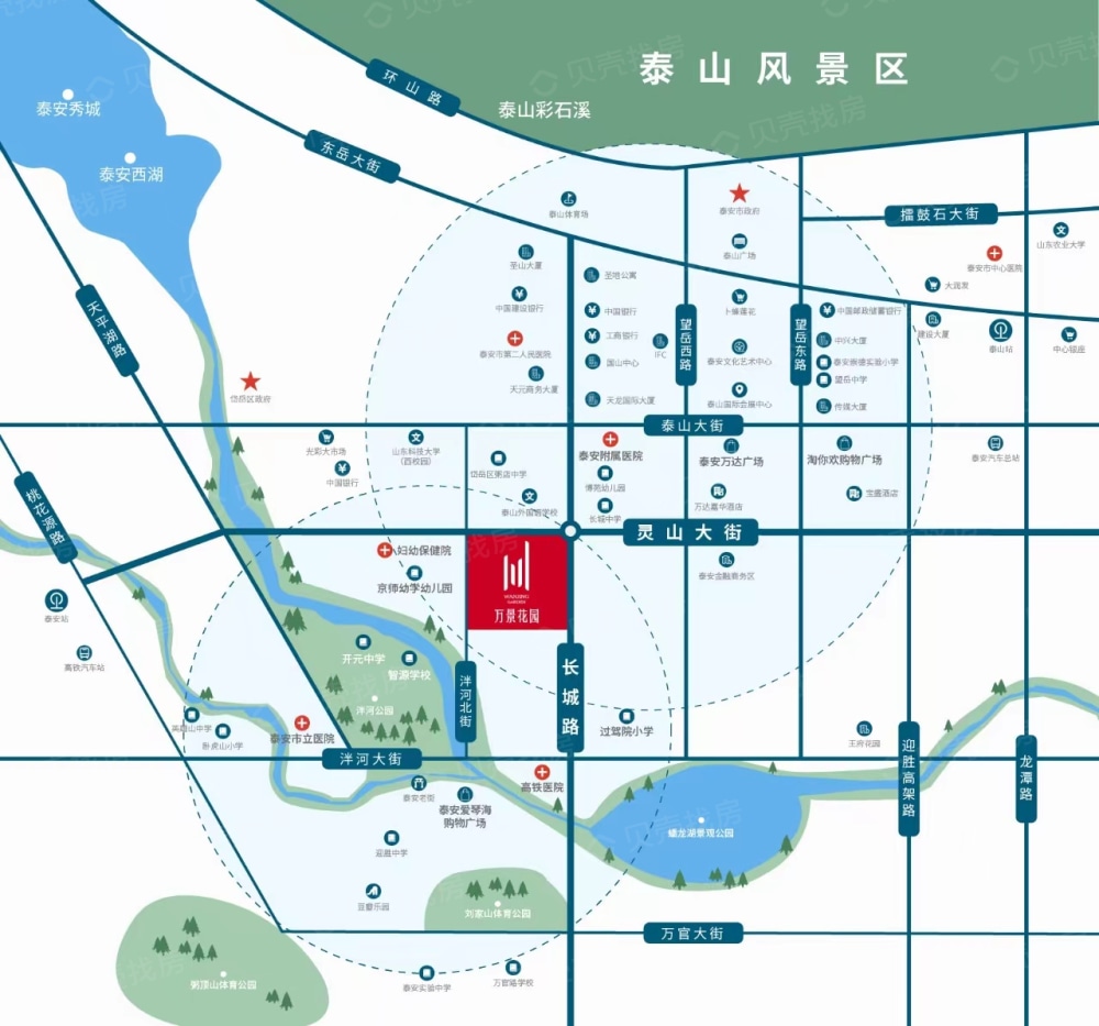 万景花园区位