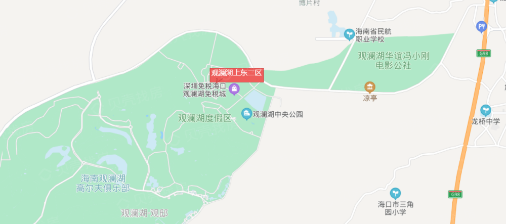 观澜湖·上东区区位
