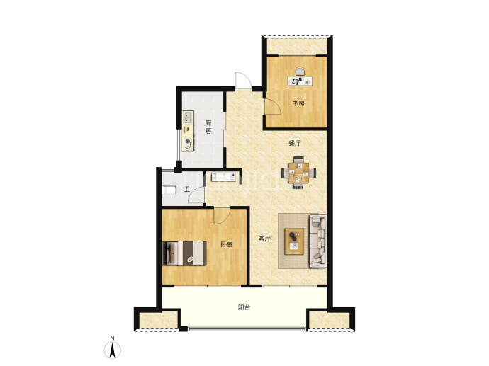 鑫苑国际新城--建面 76.29m²