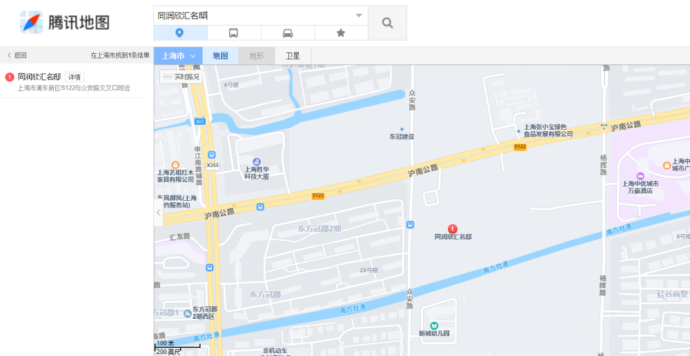 同润欣汇名邸区位