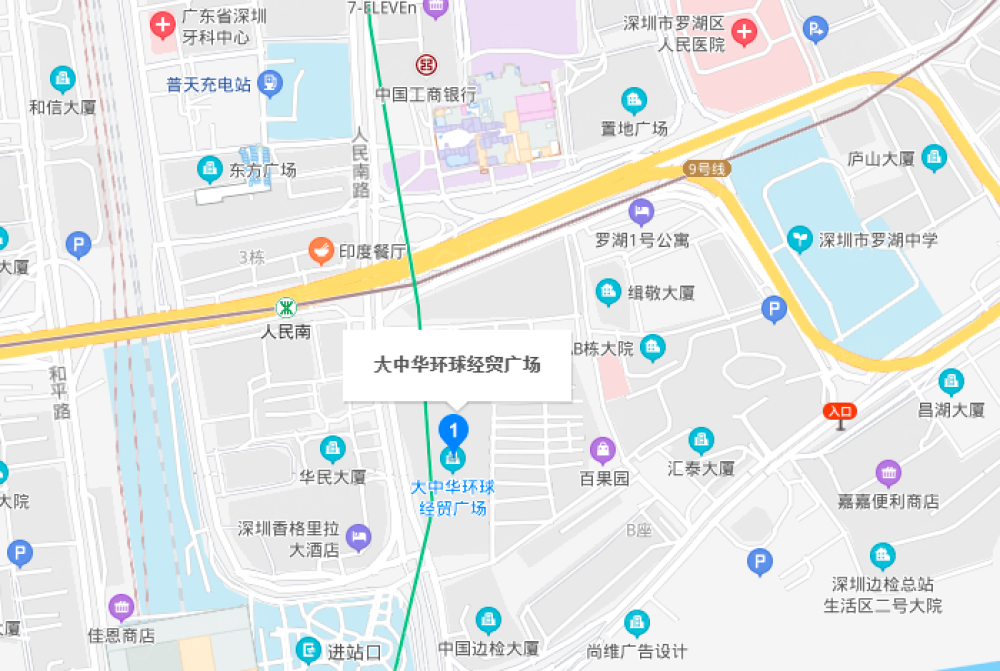 大中华环球金融中心区位