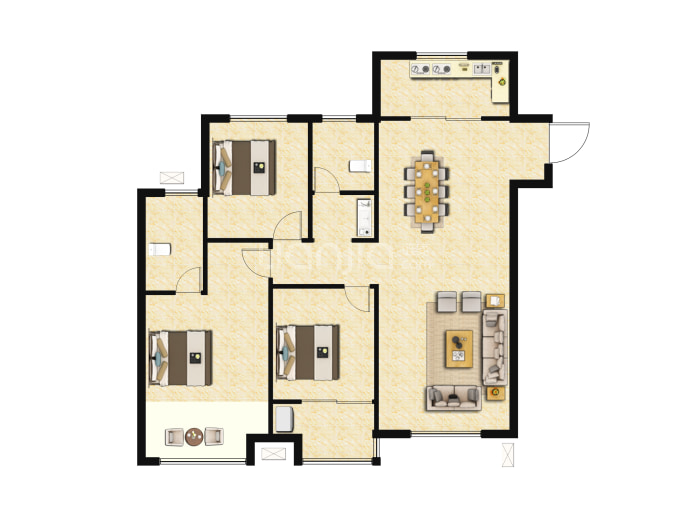 中骏融信承露园--建面 108m²