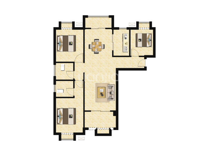 汉口左岸天地二期--建面 131.69m²