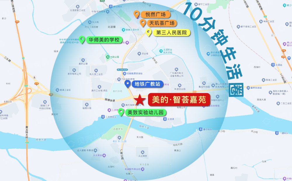 美的智荟嘉苑区位
