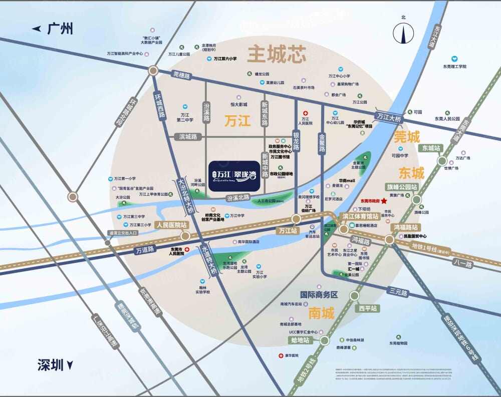 珑远·万江翠珑湾区位