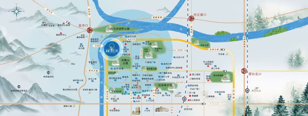 蓝城烟雨江南区位