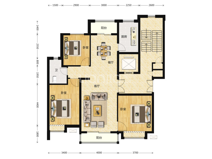 恒大净月公馆--建面 155m²