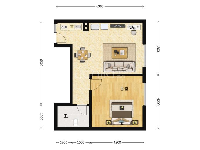 青岛莱阳路8号--建面 80.33m²