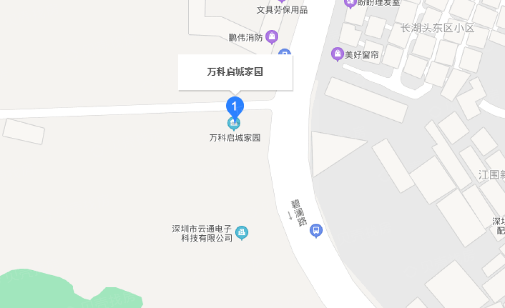 万科启城家园商铺区位