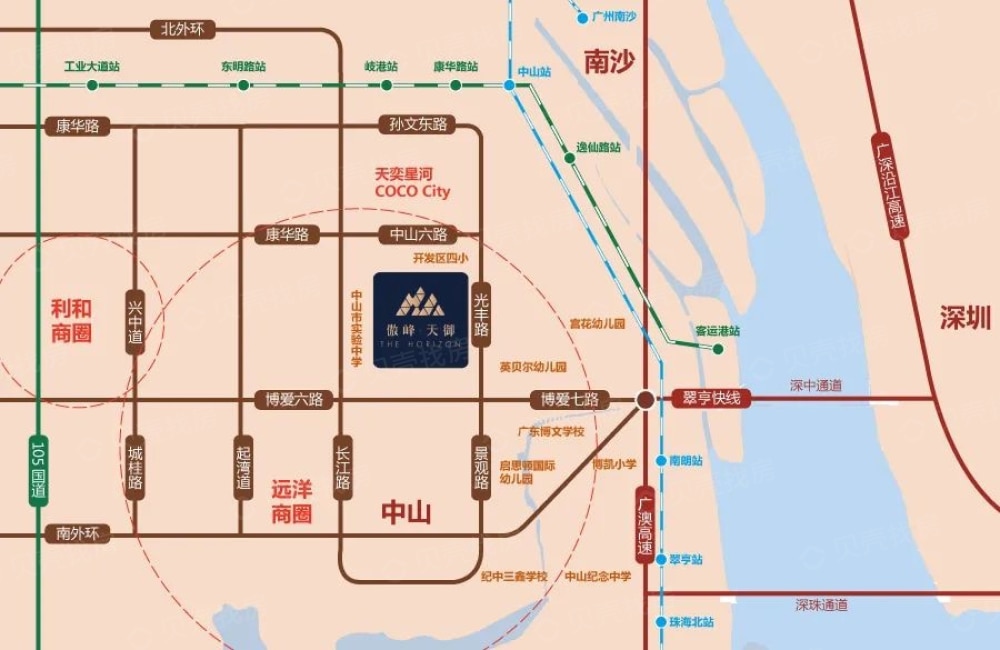 傲峰天御区位