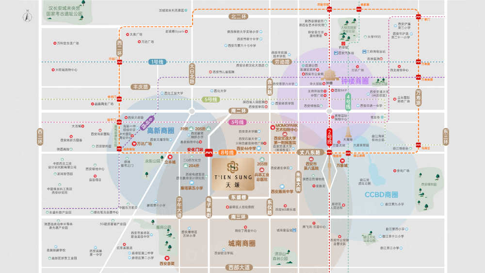 金辉天颂区位