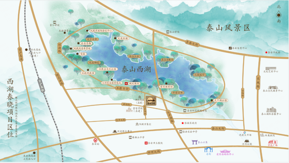 西湖春晓（瑞园）区位