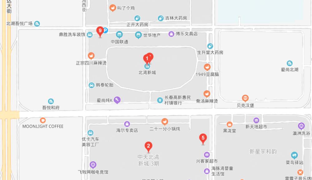 中天北湾新城四期区位