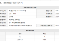 怡翠尊堤预售许可证