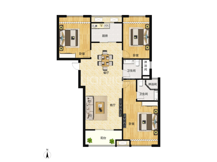 清能正荣府--建面 116.81m²