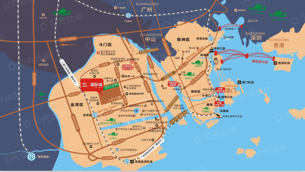 中国铁建国际城区位