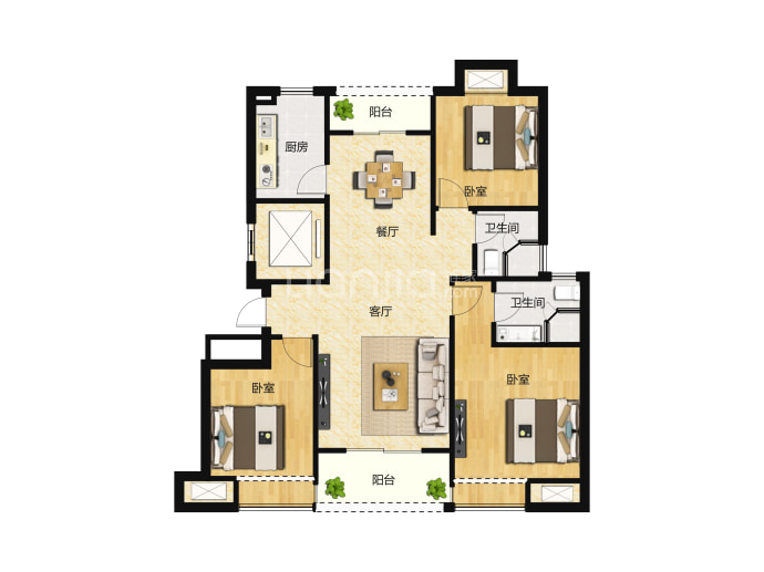 恒茂未来都会--建面 111m²