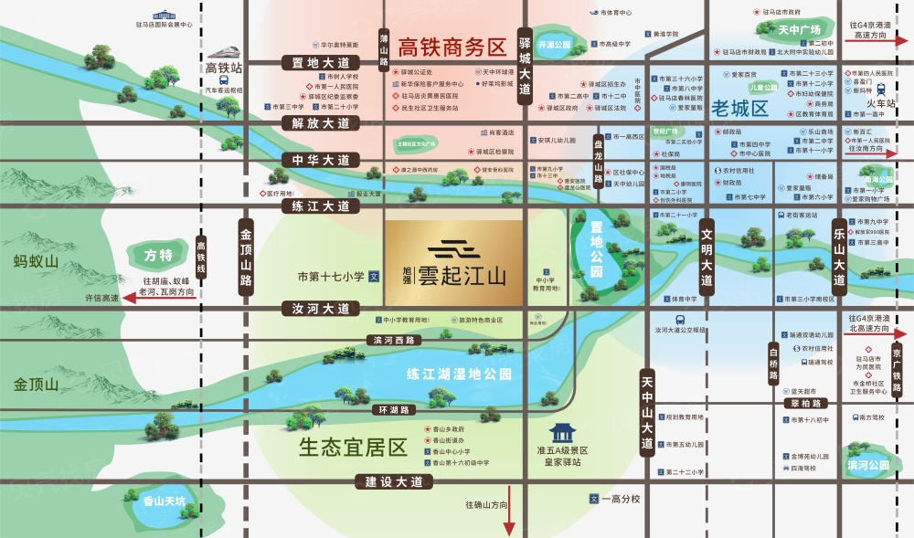 旭强雲起江山区位