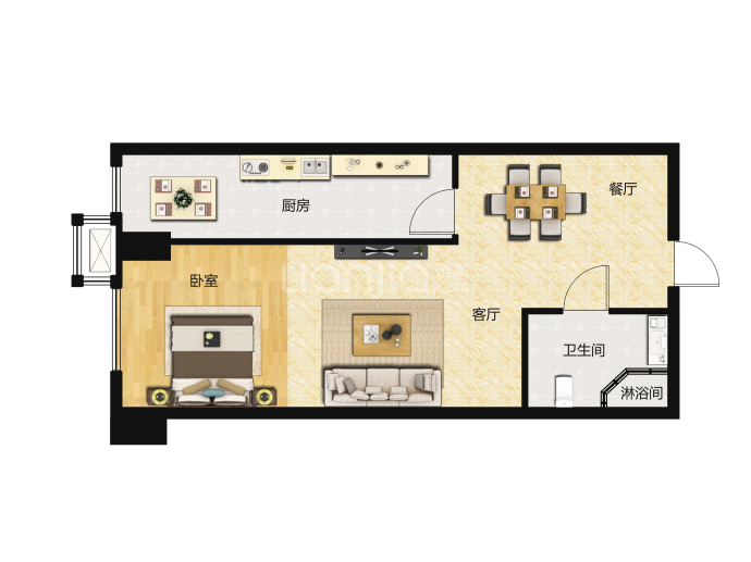 新润万寿里--建面 47.36m²