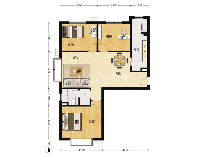 首创伊林郡--建面 94.97m²