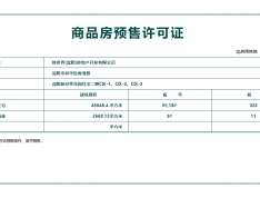 悦景新世界预售许可证