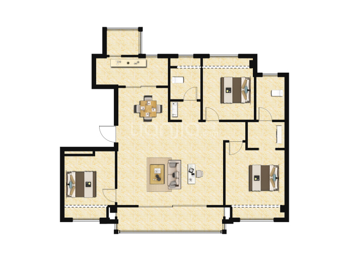 前山澜庭--建面 125m²