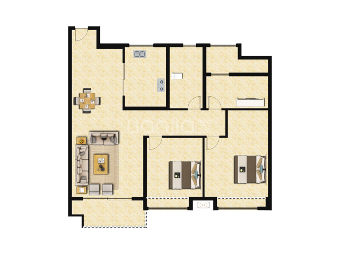 奥园誉景华庭--建面 85m²