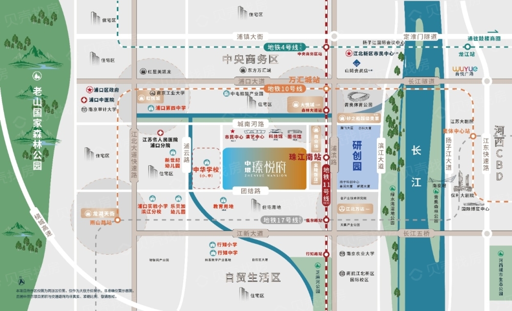 中垠·瑧悦府区位
