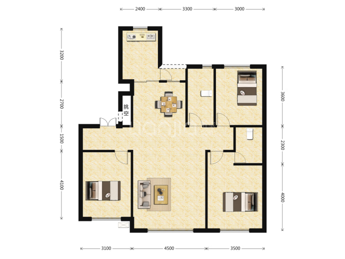 书香蓝郡--建面 127.26m²