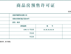 华发全运首府预售许可证