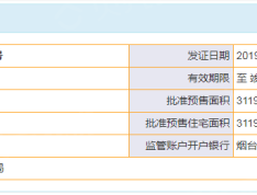 万城华府预售许可证