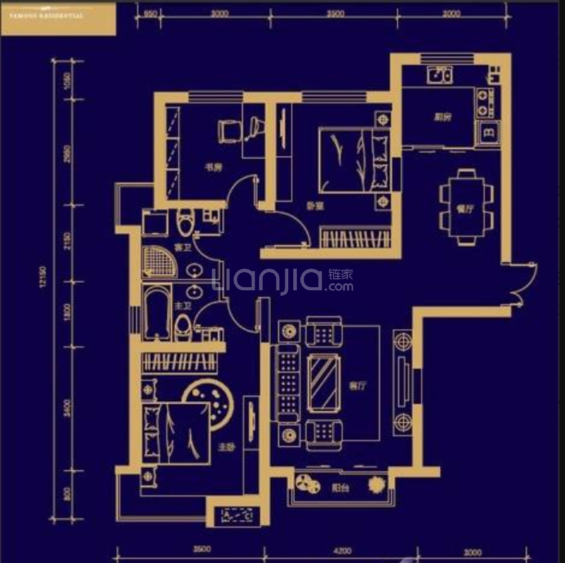 【良志·嘉年华二期_兰州良志·嘉年华二期楼盘】三居室户型图|3室2厅
