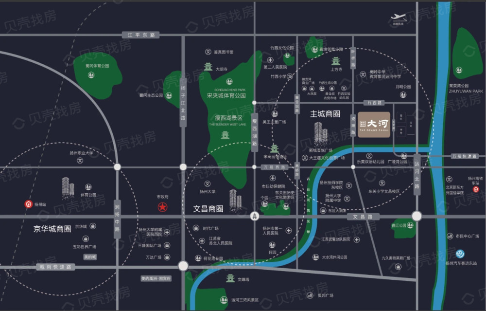 大河·观潮区位