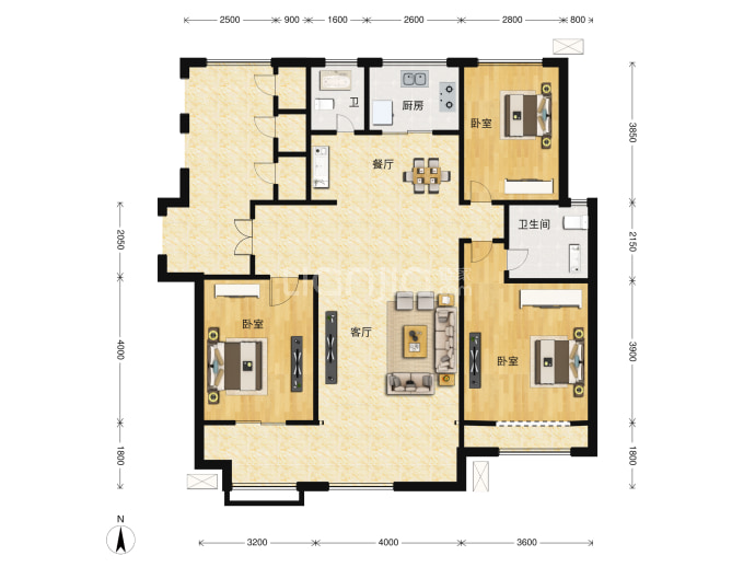 百年万悦府--建面 119m²